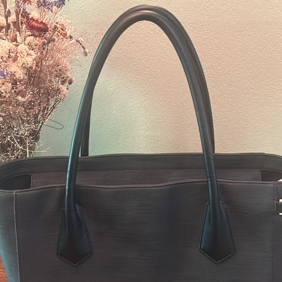 Dagne Dover Signature Legend Black Coated Canvas Large Tote - Picture 2 of 16